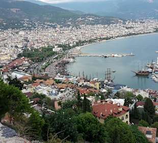 Ausblick von der Burg auf Alanya