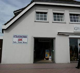 Shops and Restaurants at Sea Front in Dahme