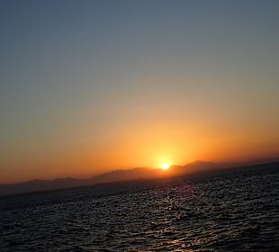 Sonnenuntergang auf dem Meer