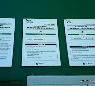 Bahnhof Stadt Ollantaytambo