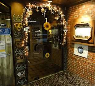 Eingangstür zum Restaurantbereich