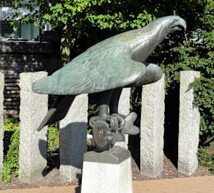 Skulptur am Geestewanderweg