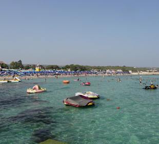 Blick auf den Landa Beach