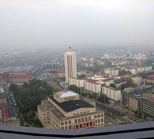 Oper und Hauptbahnhof - Blick vom MDR Hochhaus