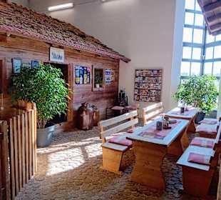 Viele Verweil-Möglichkeiten