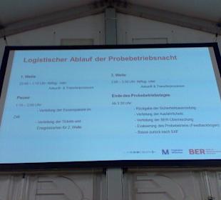 Probebetrieb auf dem künftigen Flughafen BER