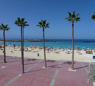 Künstlich angelegter Karibik-Strand
