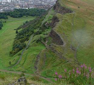 Ausblick auf dem Weg zum Arthur's Seat