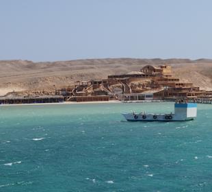 Vom Bot die sicht zur Insel