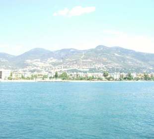 Alanya vom Wasser aus