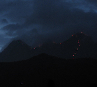 Dachstein Gratbeleuchtung