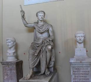 Pictures of statue in Vatican Museum, Rome, Italy 