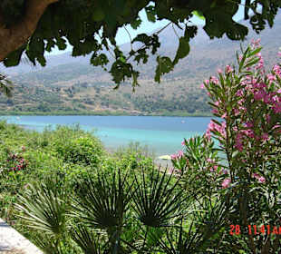 Blick von einer der Tavernen auf den See