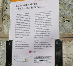 Bild 9-1/ Hinweis an Friedhofsmauer
