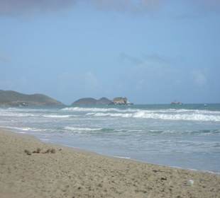 Inne ujęcie wybrzeża na margarita island