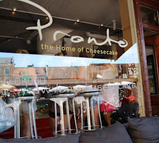 Reklame im Schaufenster