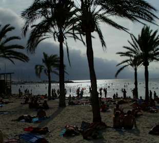 Schöner Platz am Strand