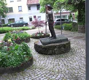 Skulptur Flößer Aach