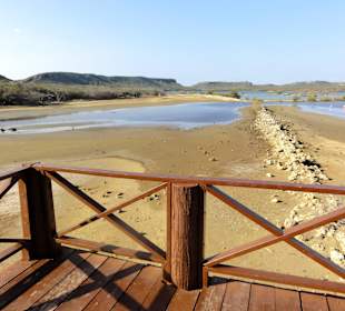 Beobachtungsposten an der Saline Sint Marie