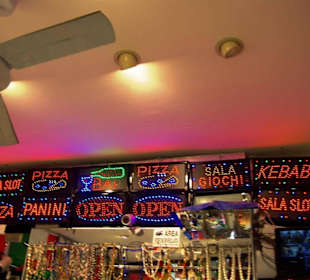 Indisches Geschäft viel Blinki