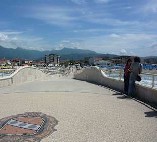 Blick von der Aussicht auf Lido di Camaiore