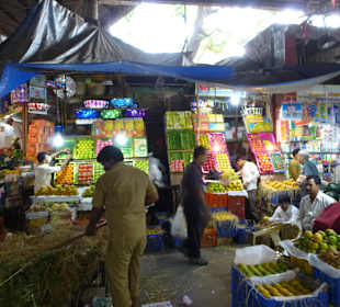 Im Frischmarkt, es gab alles frisch