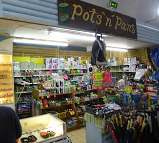 Verkaufsstände im englischen Markt