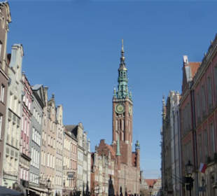 Königsweg: an der Langgasse – Blick zum Rathaus