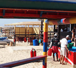 Tauchschule am Strand vom RIU-Hotel