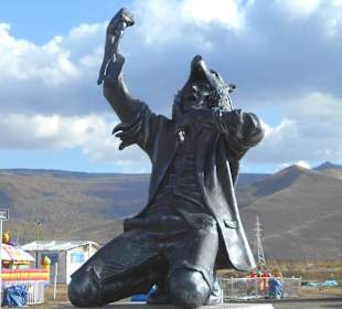 Schamanenskulptur im Nationalpark Ulaanbaatar