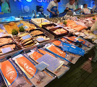 Verkaufsstände im englischen Markt