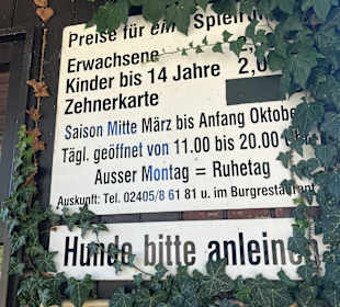 Minigolf Burg Wilhelmstein