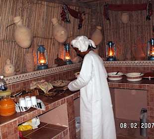 Abendbuffet im Nomadic Desert Camp