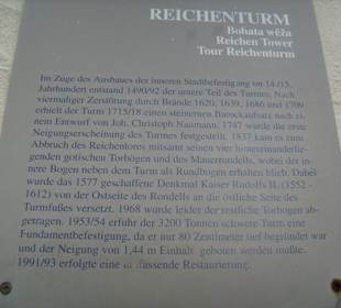 Infotafel am schiefen Reichenturm