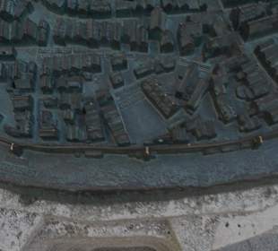 Bronzemodell der Nördlinger Altstadt