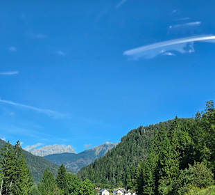 Umleitung z.Plöckenpass die Berge