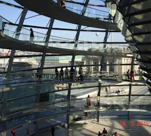 Kopuła Reichstagu- od wewnątrz