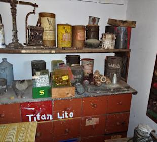 In der Malerwerkstatt des Dorfmuseums