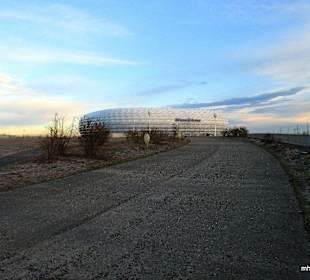 Die Arena frühmorgens am 28.Dezember 2013 