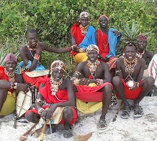 Massai-Gruppenbild
