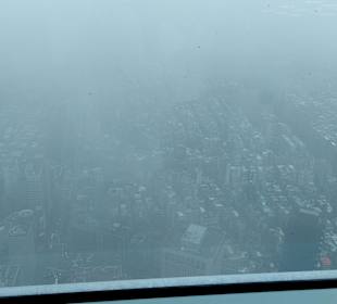 Taipei 101 Ausblick bei Taifun