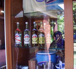 Verkaufsraum in der Rumfabrik