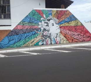 Wandmalerei an einem Haus