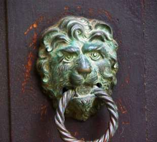 Haustür-Klopfer Löwe