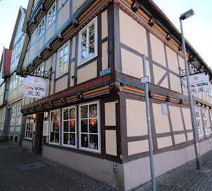 Fachwerkeckhaus Außenansicht