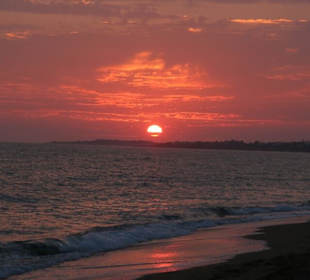 Sunset am Marathias Beach