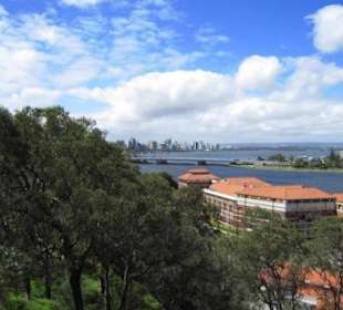 Blick auf Perth, Swan und Canning Rivers