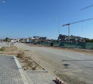 Hier war der Parkplatz, die Post und die Taxis