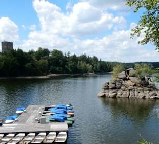 Blick auf den Stausee