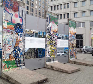 Teile der Dt. Mauer in wenigen Schritten
